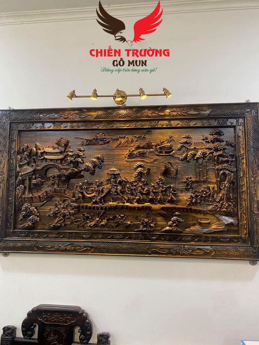 Tranh Phong Thủy Gỗ Mun Đẹp Nhất, Mẫu Mới Nhất 2021