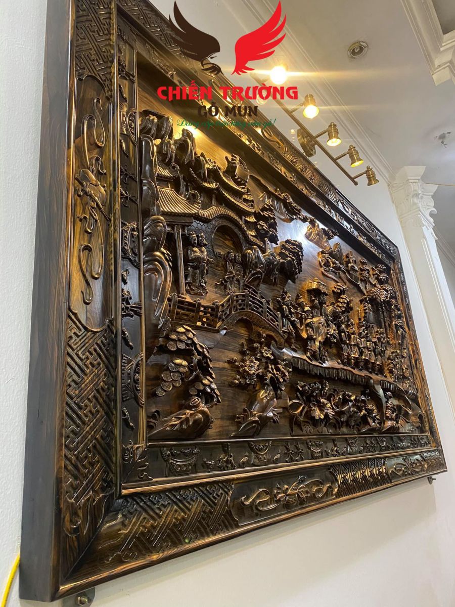 Tranh Phong Thủy Gỗ Mun Đẹp Nhất, Mẫu Mới Nhất 2021