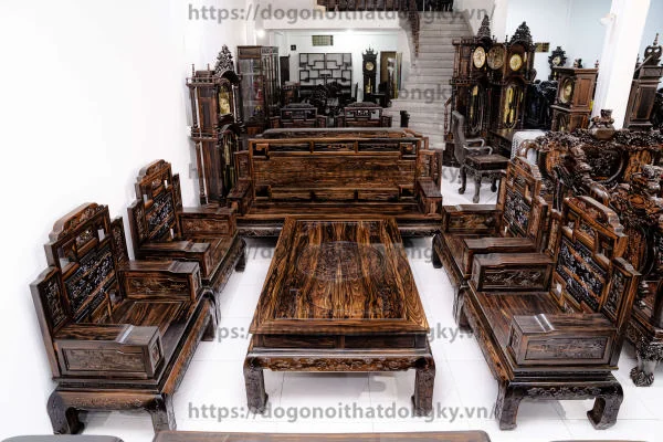 Những Bộ Bàn Ghế Gỗ Mun Đẹp - Bộ Sưu Tập 2021
