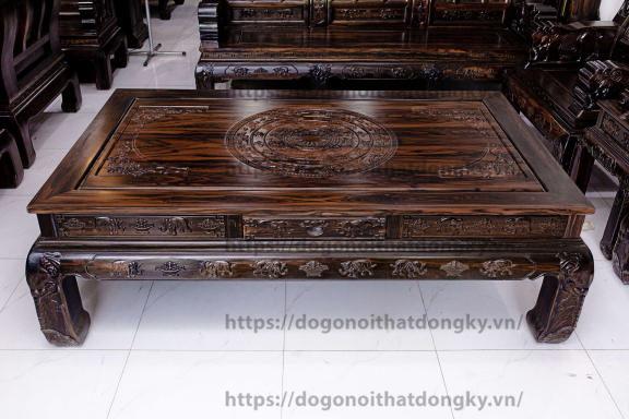 Bộ Bàn Ghế Gỗ Mun 8 Món Đầy Đủ, Chất Lượng, Giá Tận Xưởng