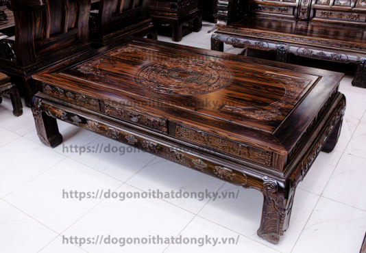 Bàn Ghế Như Ý Gỗ Mun Chất Lượng Nhất - Chiến Trường Gỗ Mun