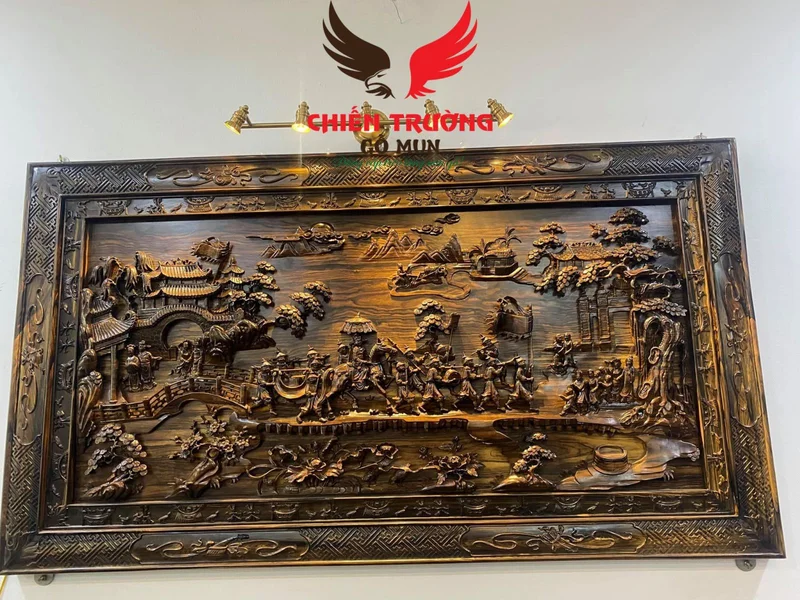 Tranh Phong Thủy Gỗ Mun Đẹp Nhất, Mẫu Mới Nhất 2021
