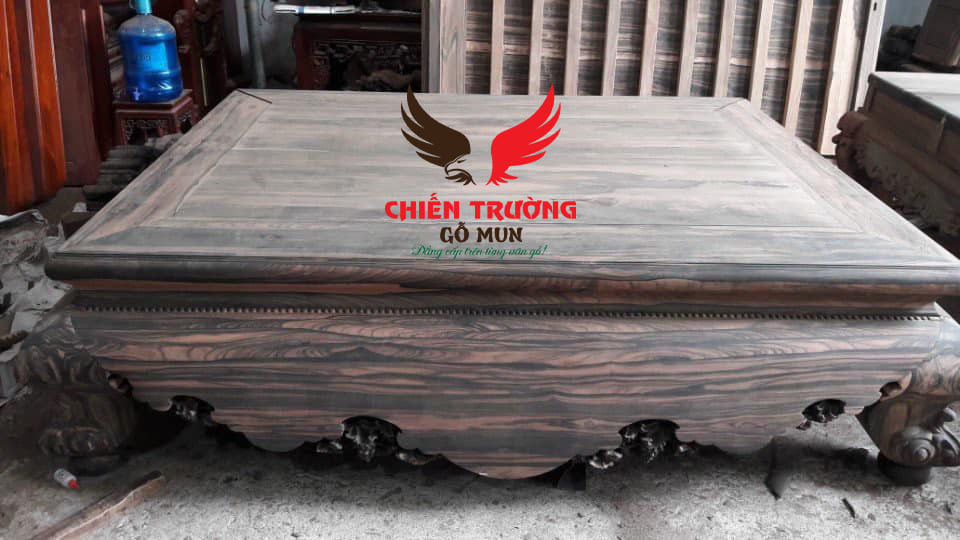 Sập Gỗ Mun Dài 3m, Gỗ Nguyên Khối, Giá Tốt, Đẹp Và Chất Lượng